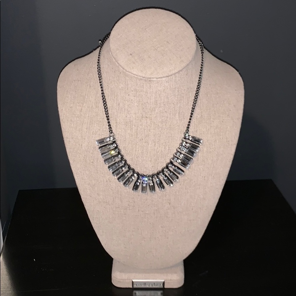 Crystal bar necklace